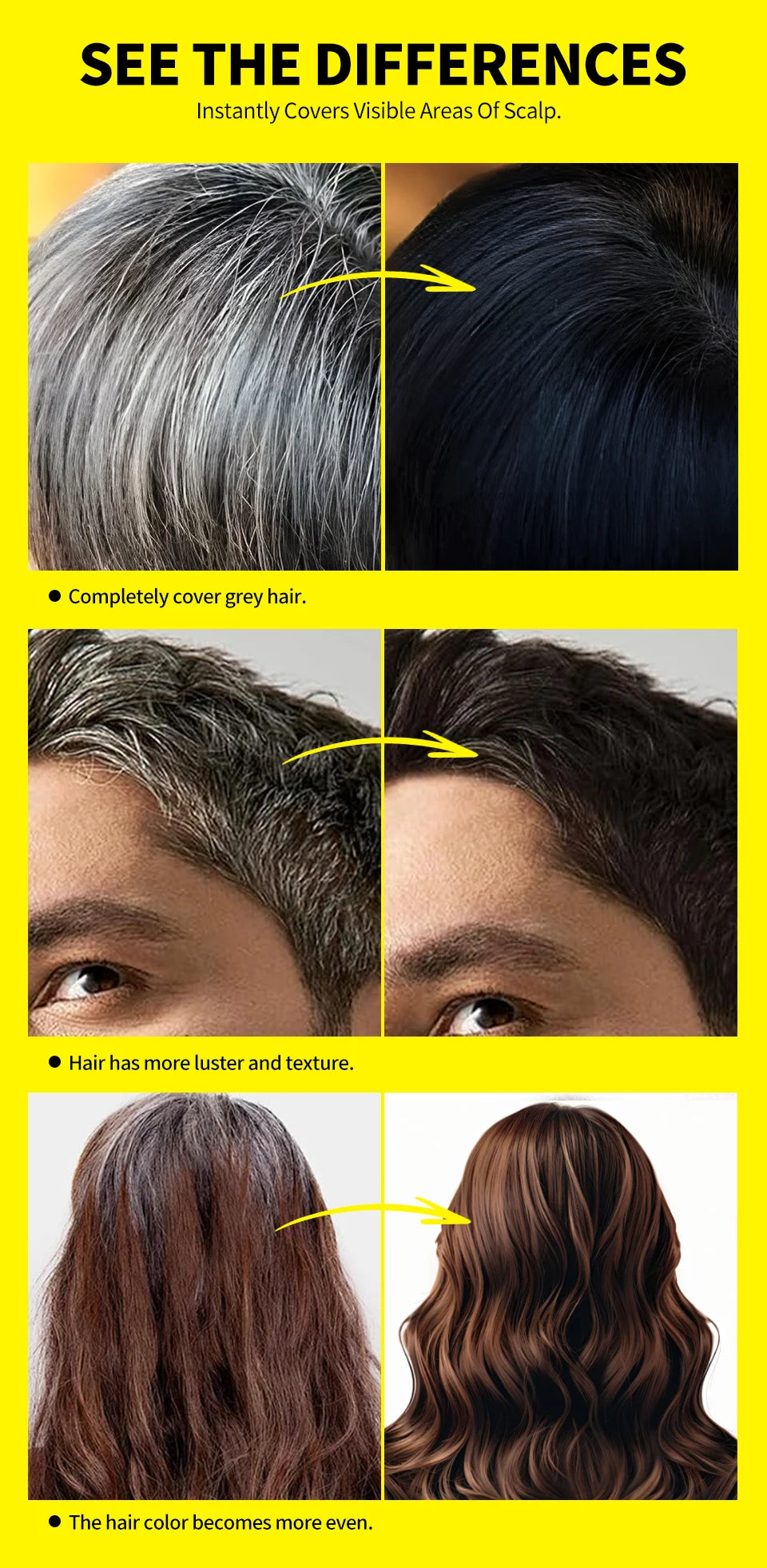Orvia Hair™ – Hair Dye Stick with Comb